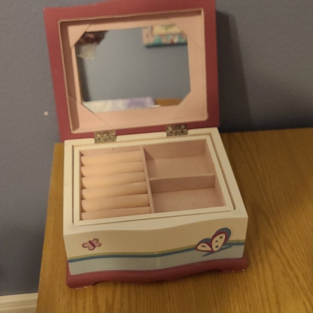 Girls Wooden Jewelry Box